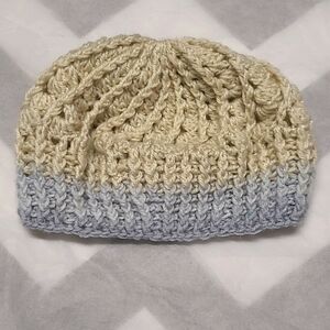 Hand knit by Mom, girls winter beret